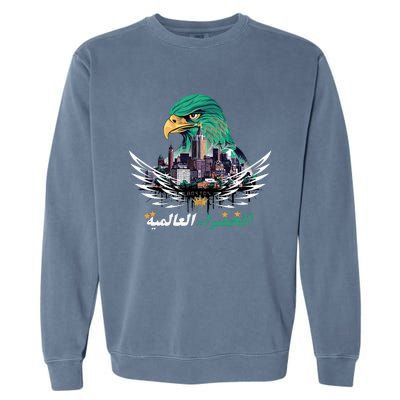 Casablanca Rajawi Fusion Beats In Boston Garment-Dyed Sweatshirt