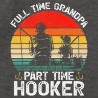 Cute Retro Full Time Grandpa Part Time Hooker Fathers Day Fishing Vector Backpack