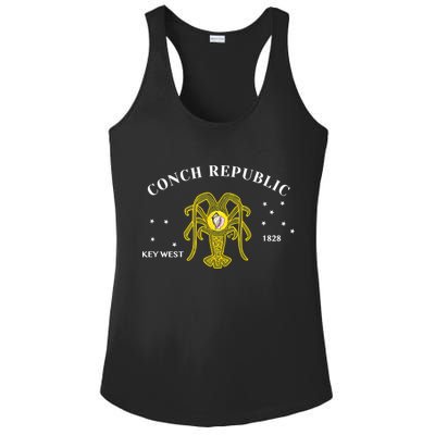 Conch Republic Flag Lobster Florida Keys Lobster Season Ladies PosiCharge Competitor Racerback Tank