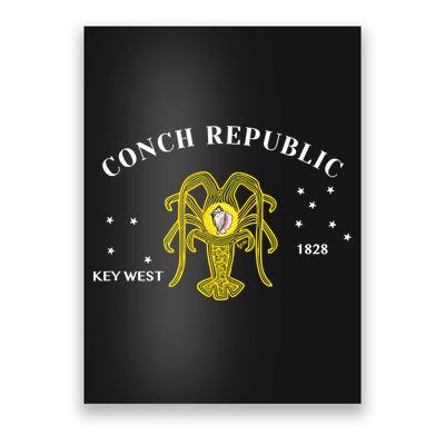 Conch Republic Flag Lobster Florida Keys Lobster Season Poster