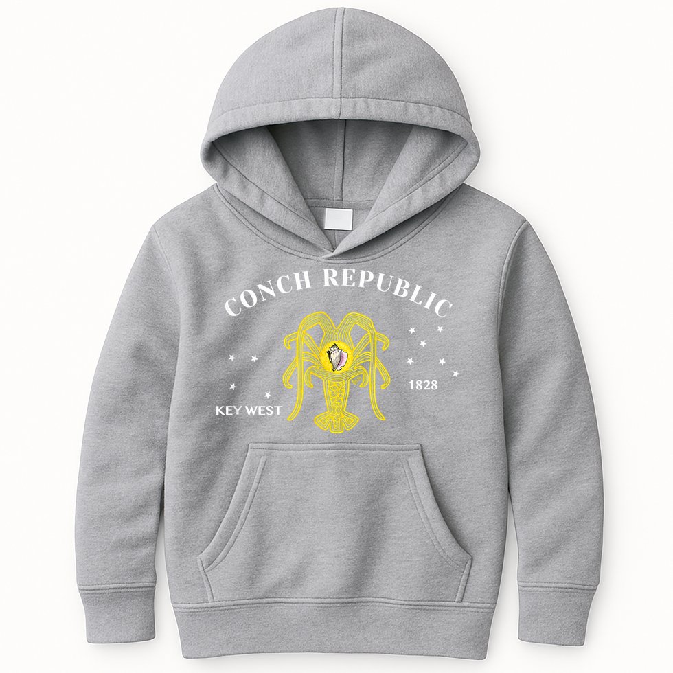 Conch Republic Flag Lobster Florida Keys Lobster Season Kids Hoodie