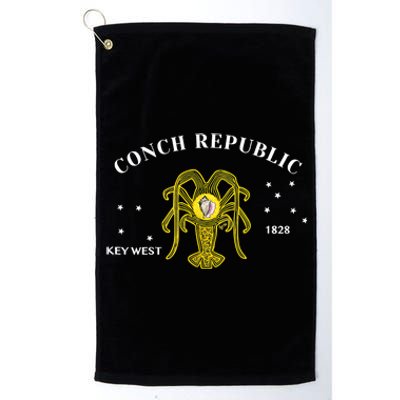 Conch Republic Flag Lobster Florida Keys Lobster Season Tank Top Platinum Collection Golf Towel