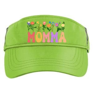 Cute Retro Floral Momma Adult Drive Performance Visor