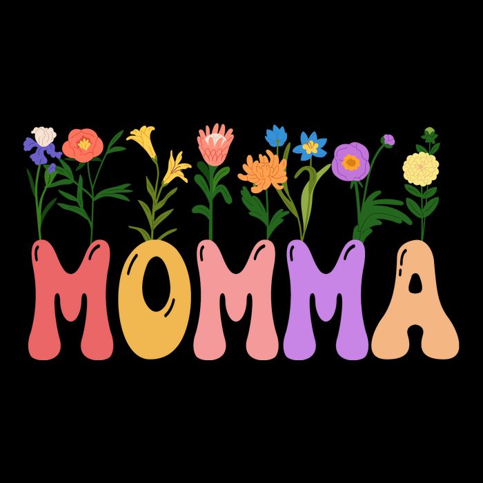 Cute Retro Floral Momma Impact Tech Backpack