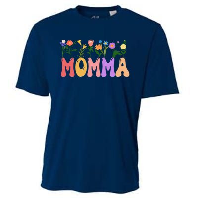 Cute Retro Floral Momma Cooling Performance Crew T-Shirt