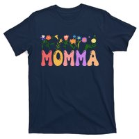 Cute Retro Floral Momma T-Shirt