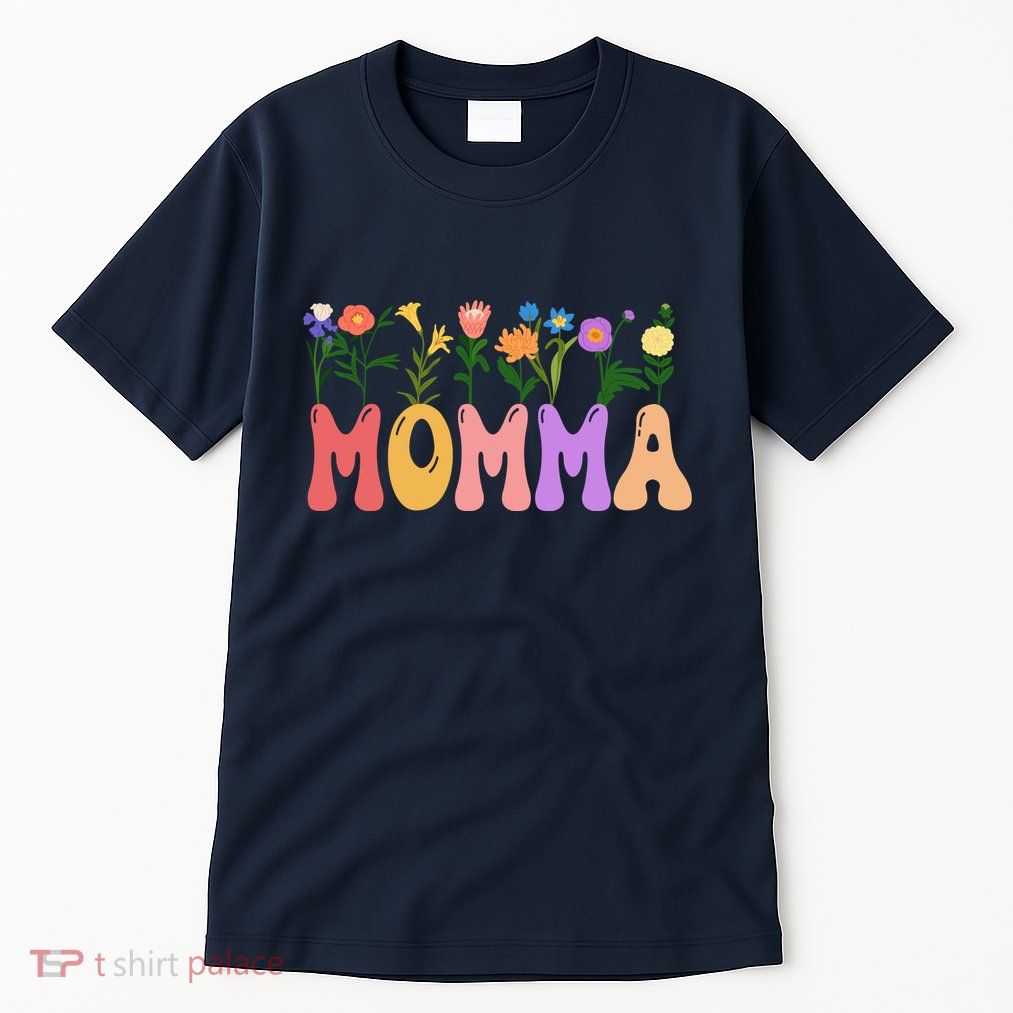 Cute Retro Floral Momma Tall T-Shirt
