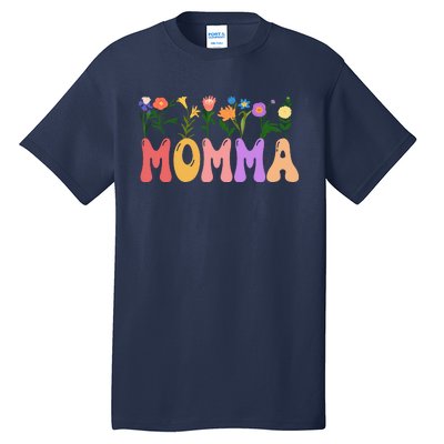 Cute Retro Floral Momma Tall T-Shirt