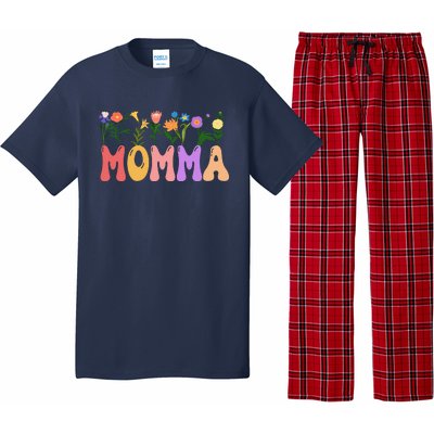 Cute Retro Floral Momma Pajama Set