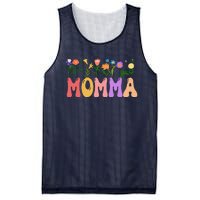 Cute Retro Floral Momma Mesh Reversible Basketball Jersey Tank