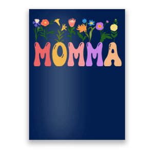 Cute Retro Floral Momma Poster