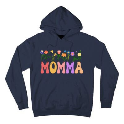 Cute Retro Floral Momma Tall Hoodie