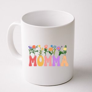 Cute Retro Floral Momma Coffee Mug