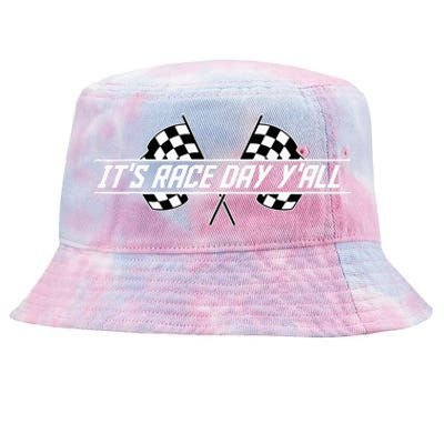 Car Racing Flag Finish Line Checkered Automobile Sport Racer Tie-Dyed Bucket Hat