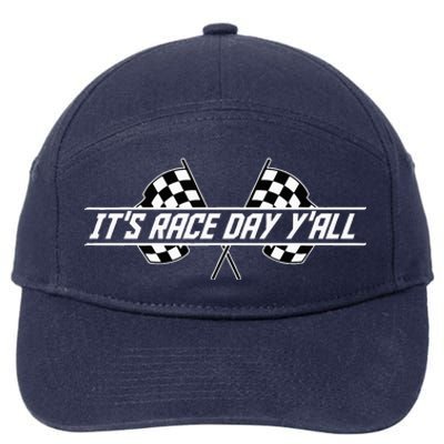 Car Racing Flag Finish Line Checkered Automobile Sport Racer 7-Panel Snapback Hat