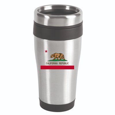California Republic Flag Patriotic State Travel Usa 16oz Travel Tumbler
