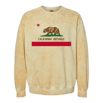 California Republic Flag Patriotic State Travel Usa Colorblast Crewneck Sweatshirt