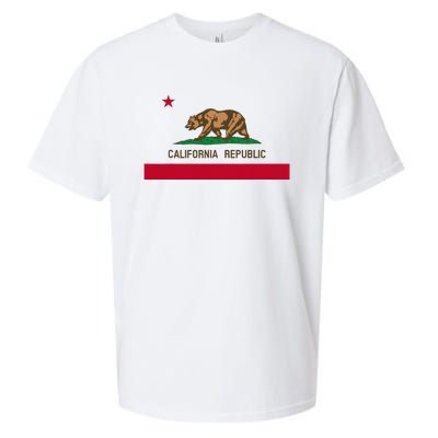 California Republic Flag Patriotic State Travel Usa Sueded Cloud Jersey T-Shirt