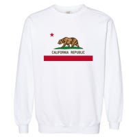 California Republic Flag Patriotic State Travel Usa Garment-Dyed Sweatshirt