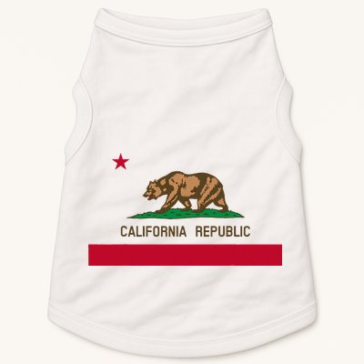 California Republic Flag Patriotic State Travel Usa Doggie Tank