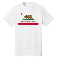 California Republic Flag Patriotic State Travel Usa Tall T-Shirt