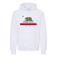 California Republic Flag Patriotic State Travel Usa Premium Hoodie