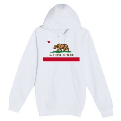 California Republic Flag Patriotic State Travel Usa Premium Pullover Hoodie