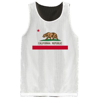 California Republic Flag Patriotic State Travel Usa Mesh Reversible Basketball Jersey Tank