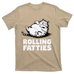 Cat Rolling Fatties Funny Cat Lover T-Shirt