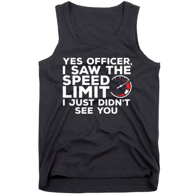 Cool Racer For Men Women Muscle Car Lovers Speed Drag Racing Tank Top