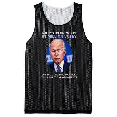 Conservative Republican Funny Anti Joe Biden Mesh Reversible Basketball Jersey Tank