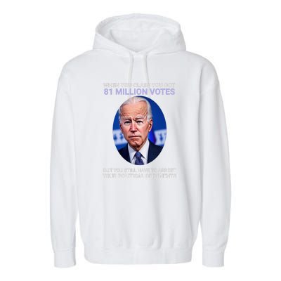 Conservative Republican Funny Anti Joe Biden Garment-Dyed Fleece Hoodie