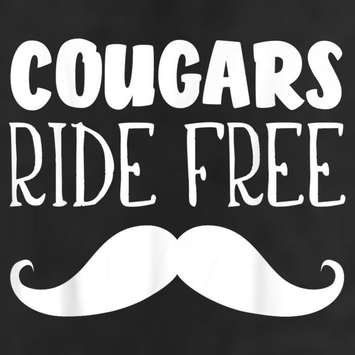 Cougars Ride Free Mustache Rides Cougar Bait Adult Drive Performance Visor