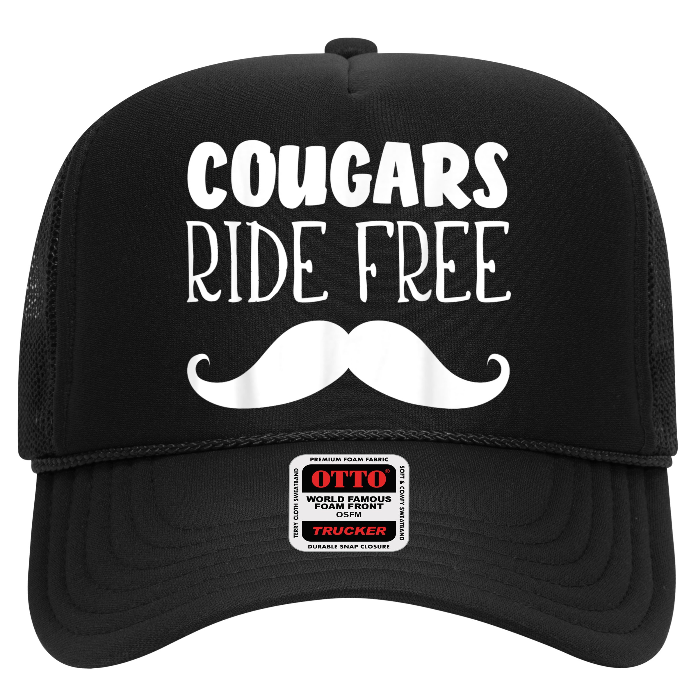 Cougars Ride Free Mustache Rides Cougar Bait Hat