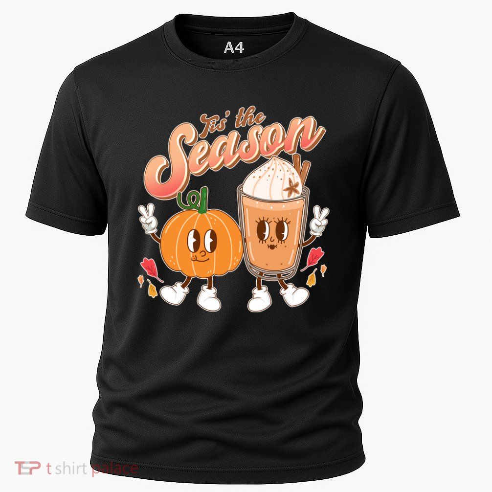Cute Retro Fall Pumpkin Spice Tis The Season Performance Shirt
