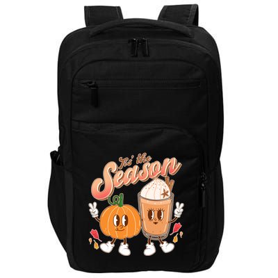 Cute Retro Fall Pumpkin Spice Tis The Season Impact Tech Backpack