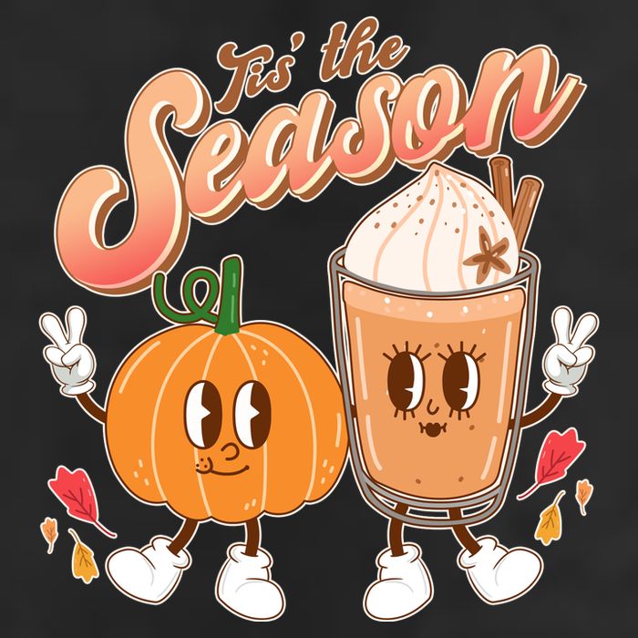 Cute Retro Fall Pumpkin Spice Tis The Season 11oz C Handle Ceramic Mug