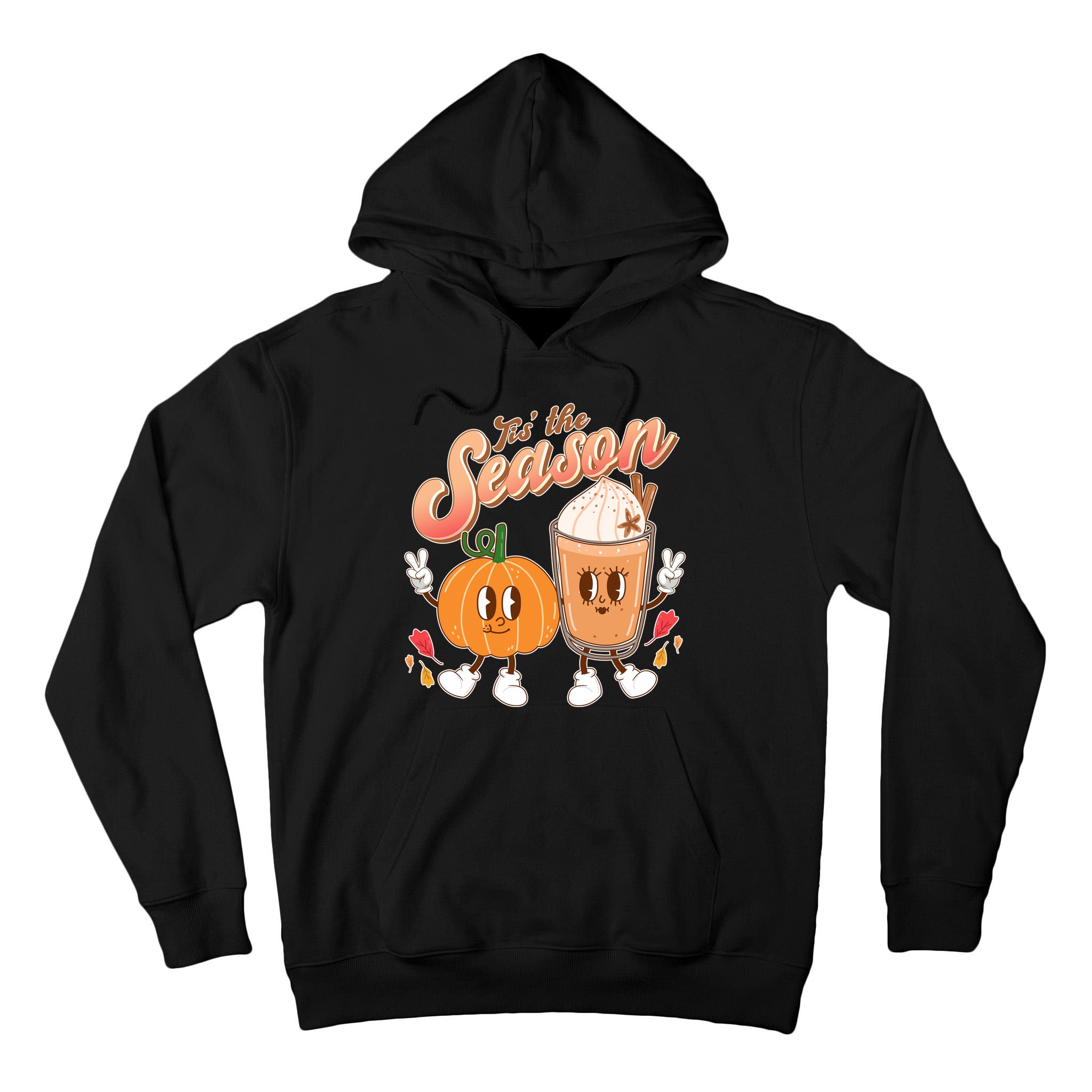 Cute Retro Fall Pumpkin Spice Tis The Season Tall Hoodie