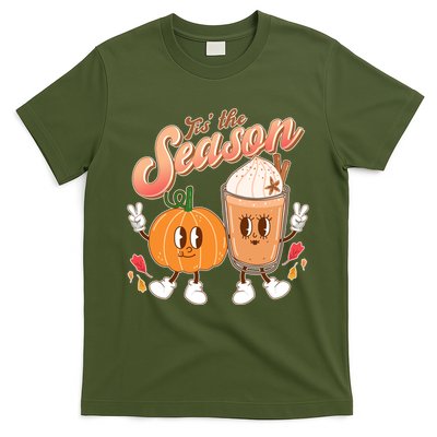 Cute Retro Fall Pumpkin Spice Tis The Season T-Shirt