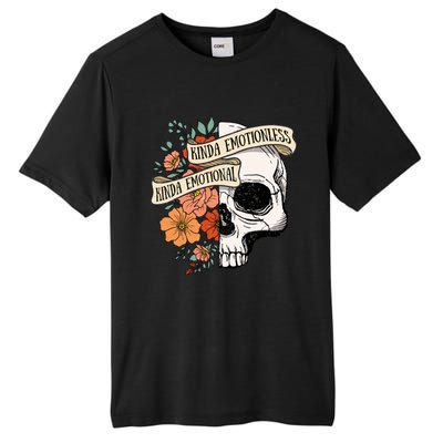 Cute Retro Fall Halloween Kinda Emotional Kinda Emotionless Gift Tall Fusion ChromaSoft Performance T-Shirt