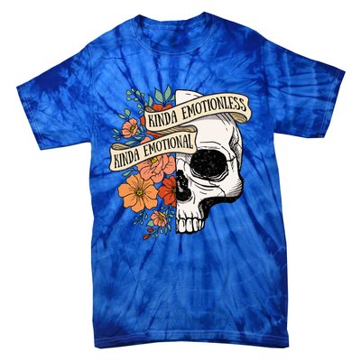 Cute Retro Fall Halloween Kinda Emotional Kinda Emotionless Gift Tie-Dye T-Shirt