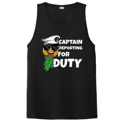 Captain Reporting For Duty Pineapple Swinger PosiCharge Competitor Tank