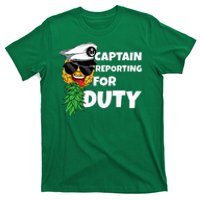 Captain Reporting For Duty Pineapple Swinger T-Shirt