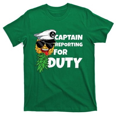 Captain Reporting For Duty Pineapple Swinger T-Shirt