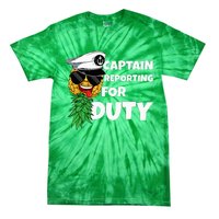 Captain Reporting For Duty Pineapple Swinger Tie-Dye T-Shirt