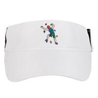 Climber Reaching For Holds Illustrated Rock Climbing Scene Adult Drive Performance Visor