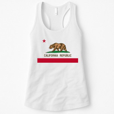 California Republic Flag Patriotic State Travel Usa Womens Tank Top