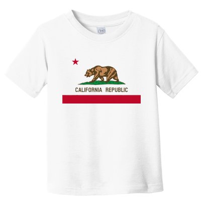 California Republic Flag Patriotic State Travel Usa Toddler T-Shirt