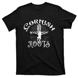 Cornish Roots Family History Tree Flag Of Cornwall T-Shirt