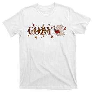 Cozy Reader Funny Halloween T-Shirt